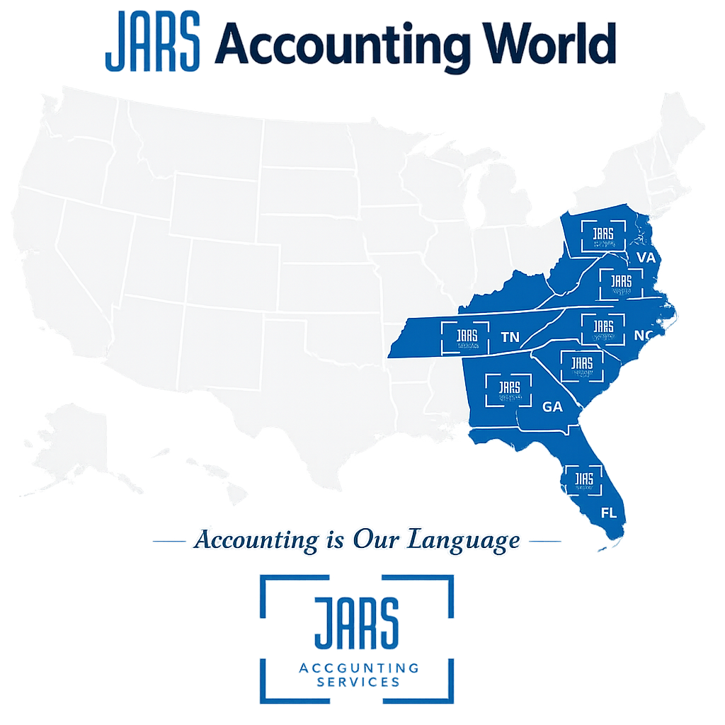 JARS Accounting World — serving VA, NC, SC, TN, GA, FL